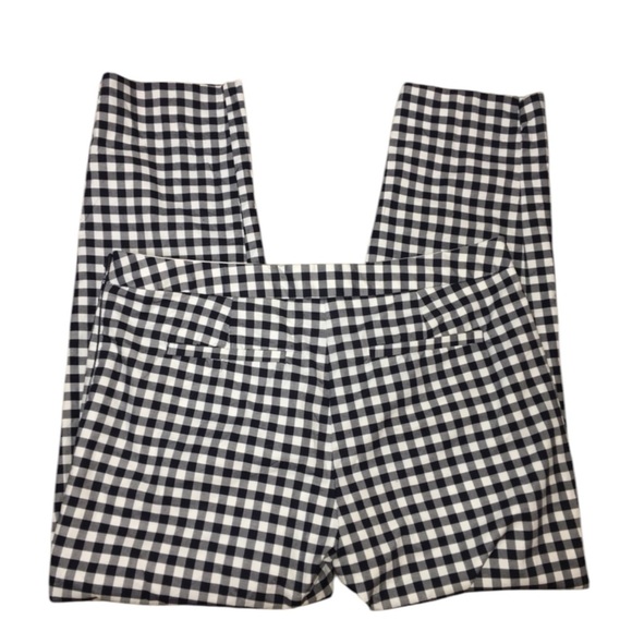 🌺VICTORIA BECKHAM for Target Gingham Crop Cotton Pants in Black/White Size 10🌺 - Picture 4 of 9